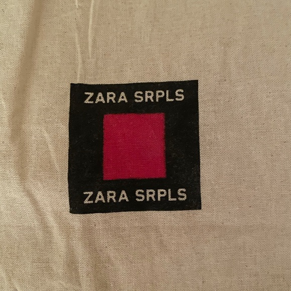 Zara SRPLS Cargo Pants High Waist Pink Pastel Button Fly Lyocell NWT New M - Picture 7 of 8